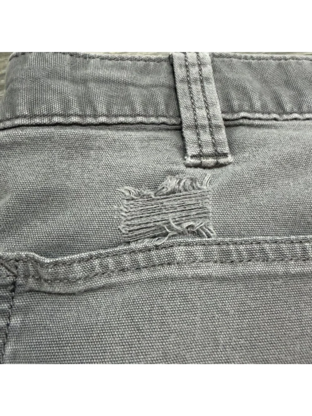 Carhartt Relaxed Straight Rigby Dungaree Pants 38x30 Durable Canvas 102291 Gray